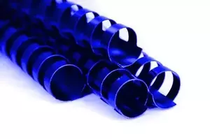 Пластиковая  пружина А4 8мм синий уп.100шт